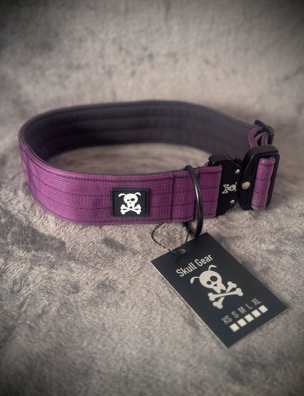 Halsband Purple Rain maat XXL (enkel op bestelling)