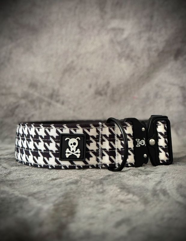 Halsband Pied de Poule maat L