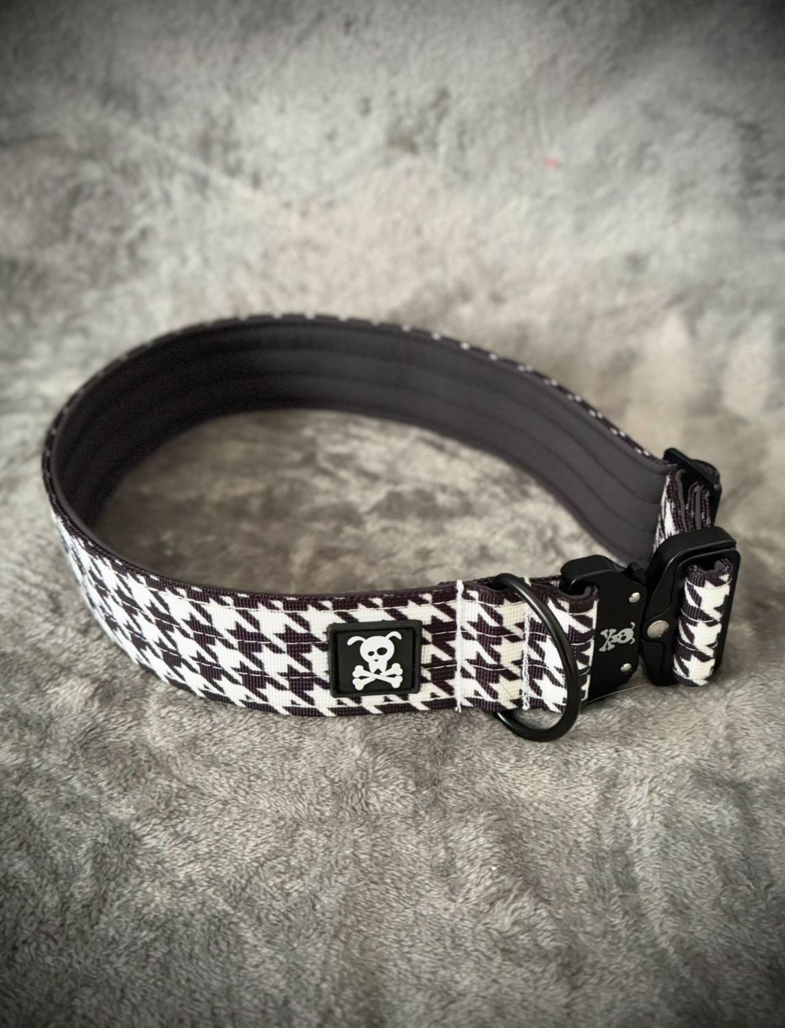 Halsband Pied de Poule maat XXL (enkel op bestelling)