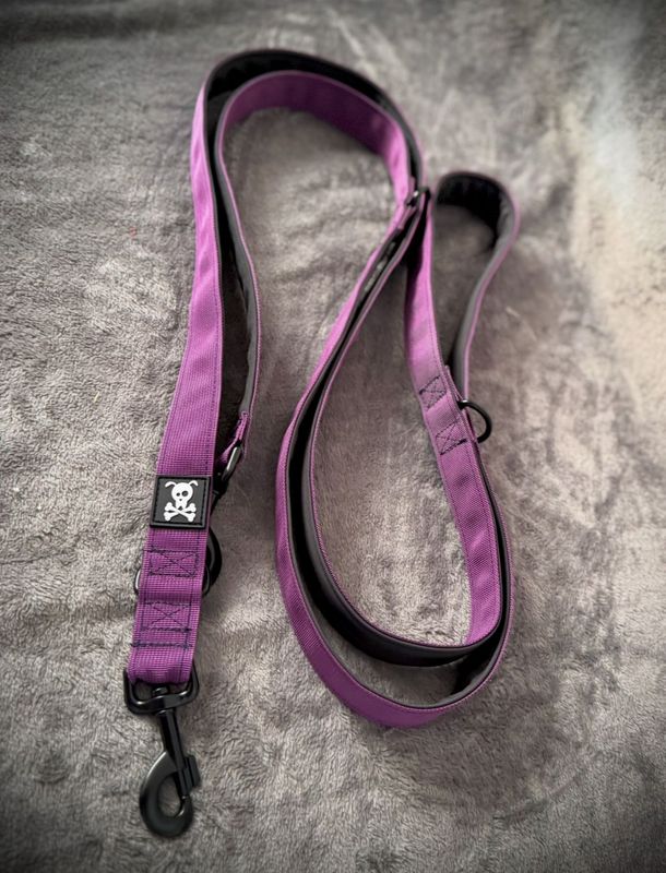 Multi-Use lijn Purple Rain !Nieuw model met meedraaiende musketons!