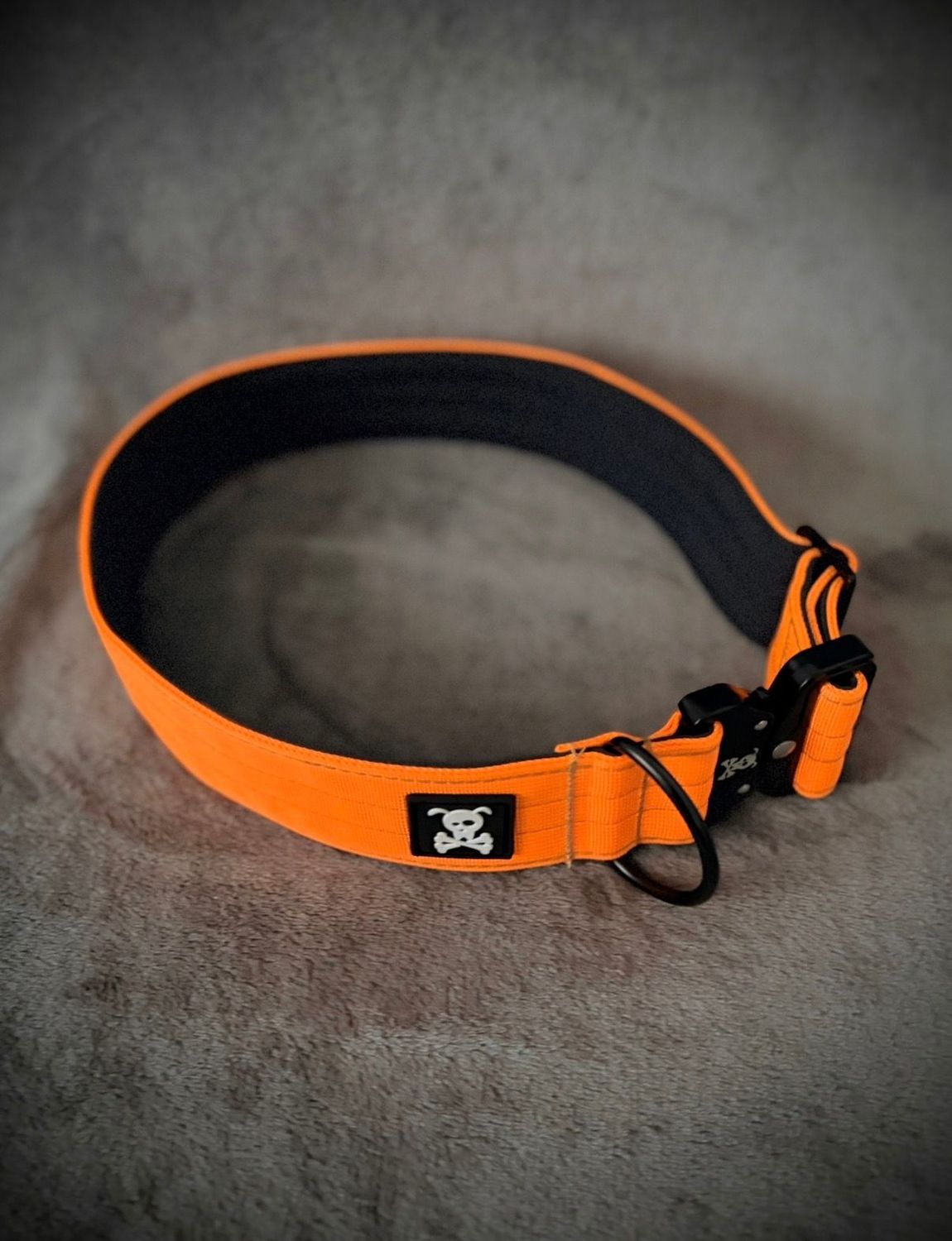Halsband Neon Orange maat XXL (enkel op bestelling)