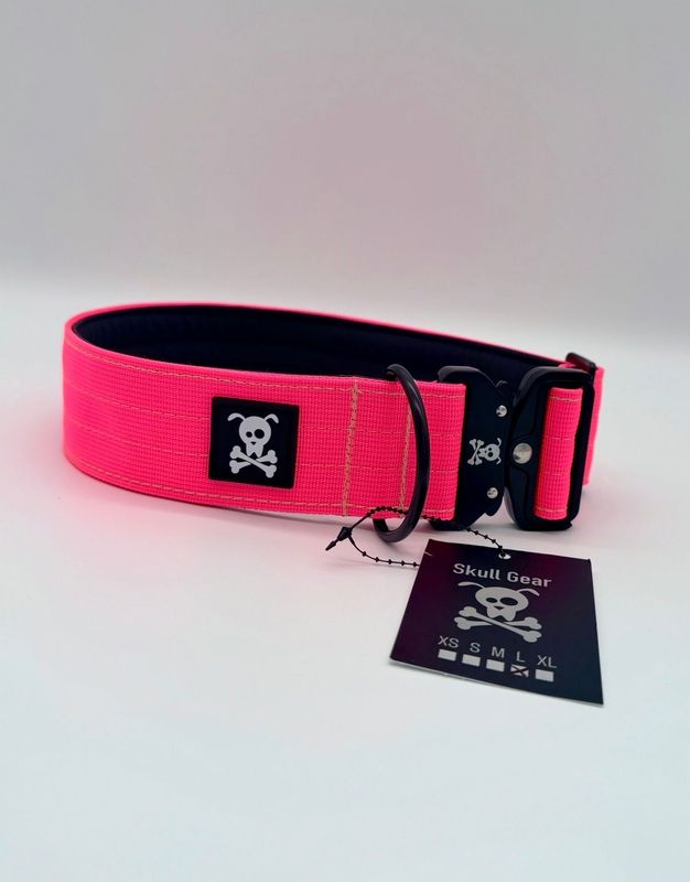 Halsband Neon Pink maat L