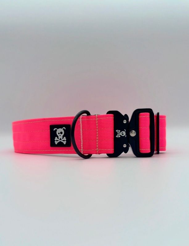 Halsband Neon Pink maat XL