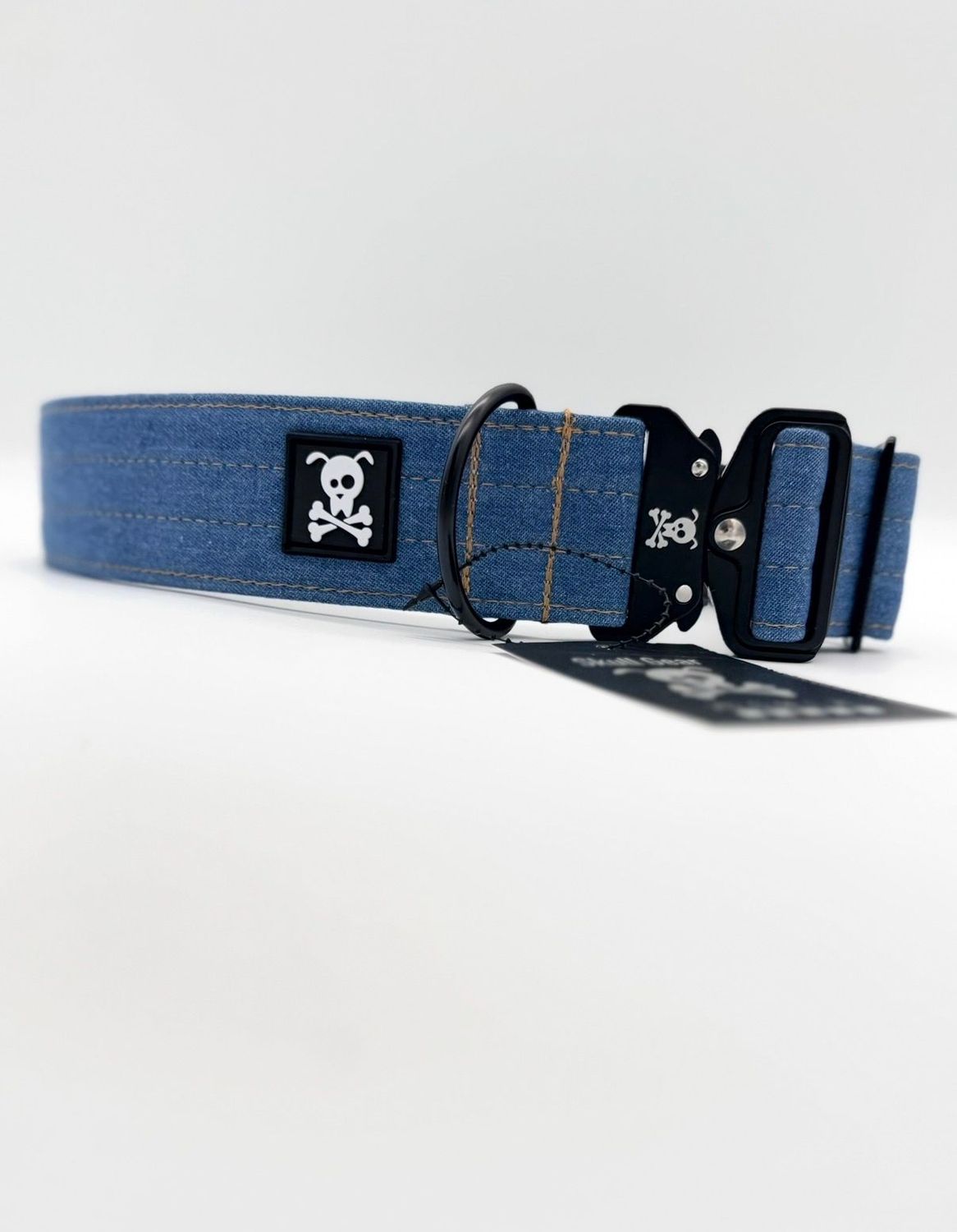 (Tijdelijk uitverkocht) Halsband Denim XL