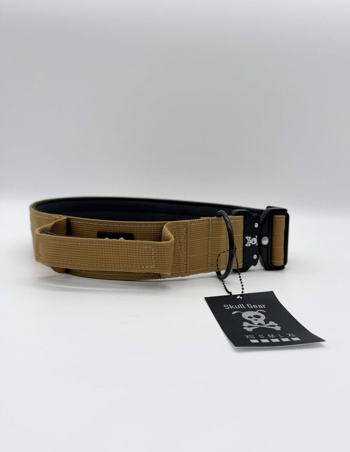 Halsband met handvat Olive Gold XL