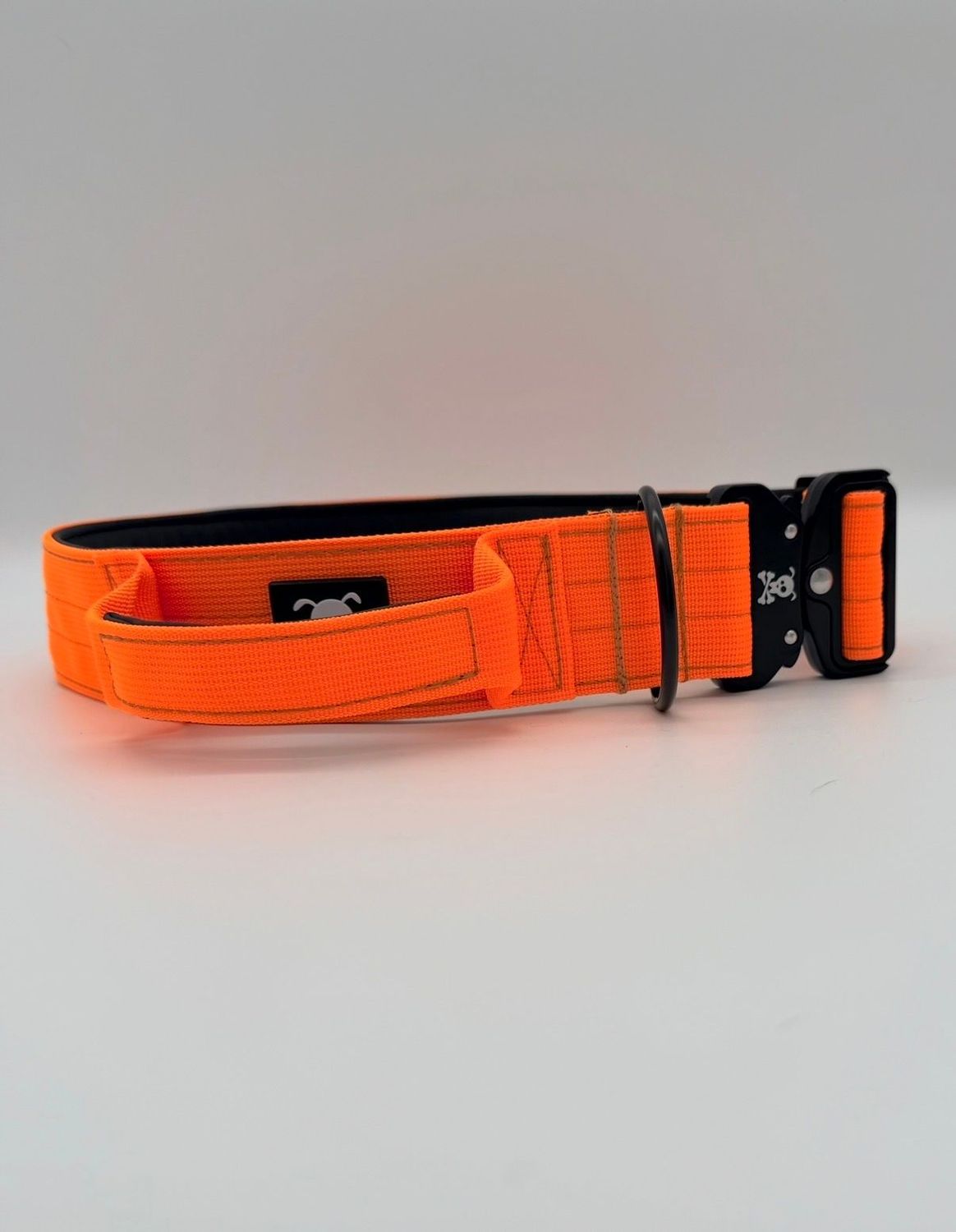 Halsband met handvat Neon Orange XL