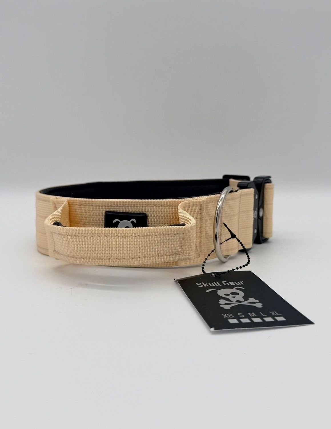 Halsband met handvat Desert Sand L