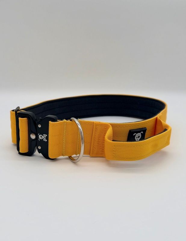 Halsband met handvat Sunshine Yellow XL