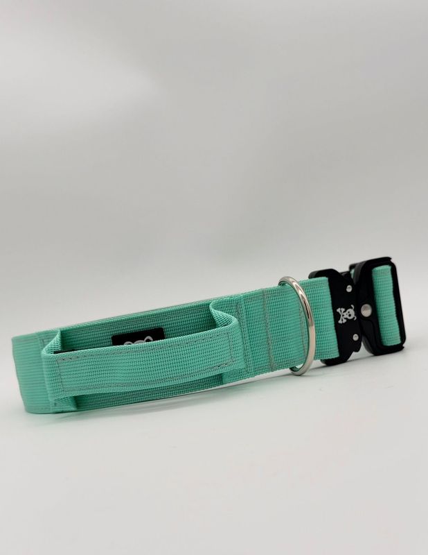 Halsband met handvat Minty Green  XL