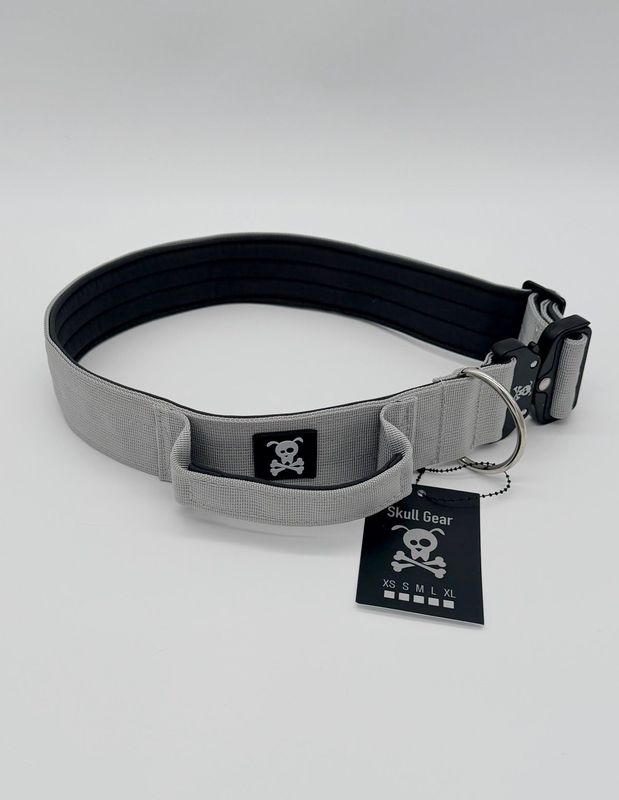 Halsband met handvat Silver Star XXL (enkel op bestelling)
