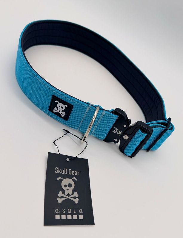 Halsband Ocean Blue  maat XXL (enkel op bestelling)