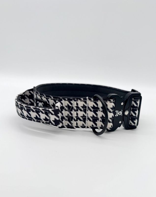 Halsband met handvat Pied de Poule XL