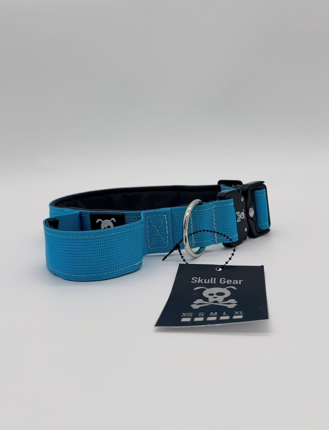 Halsband met handvat Ocean Blue M