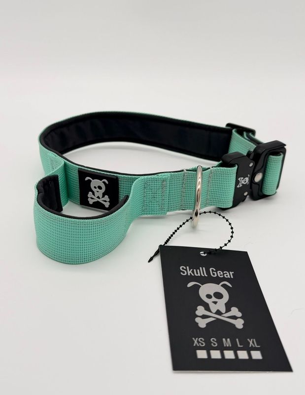 Halsband met handvat Minty Green M