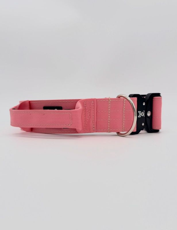 Halsband met handvat Baby Pink M
