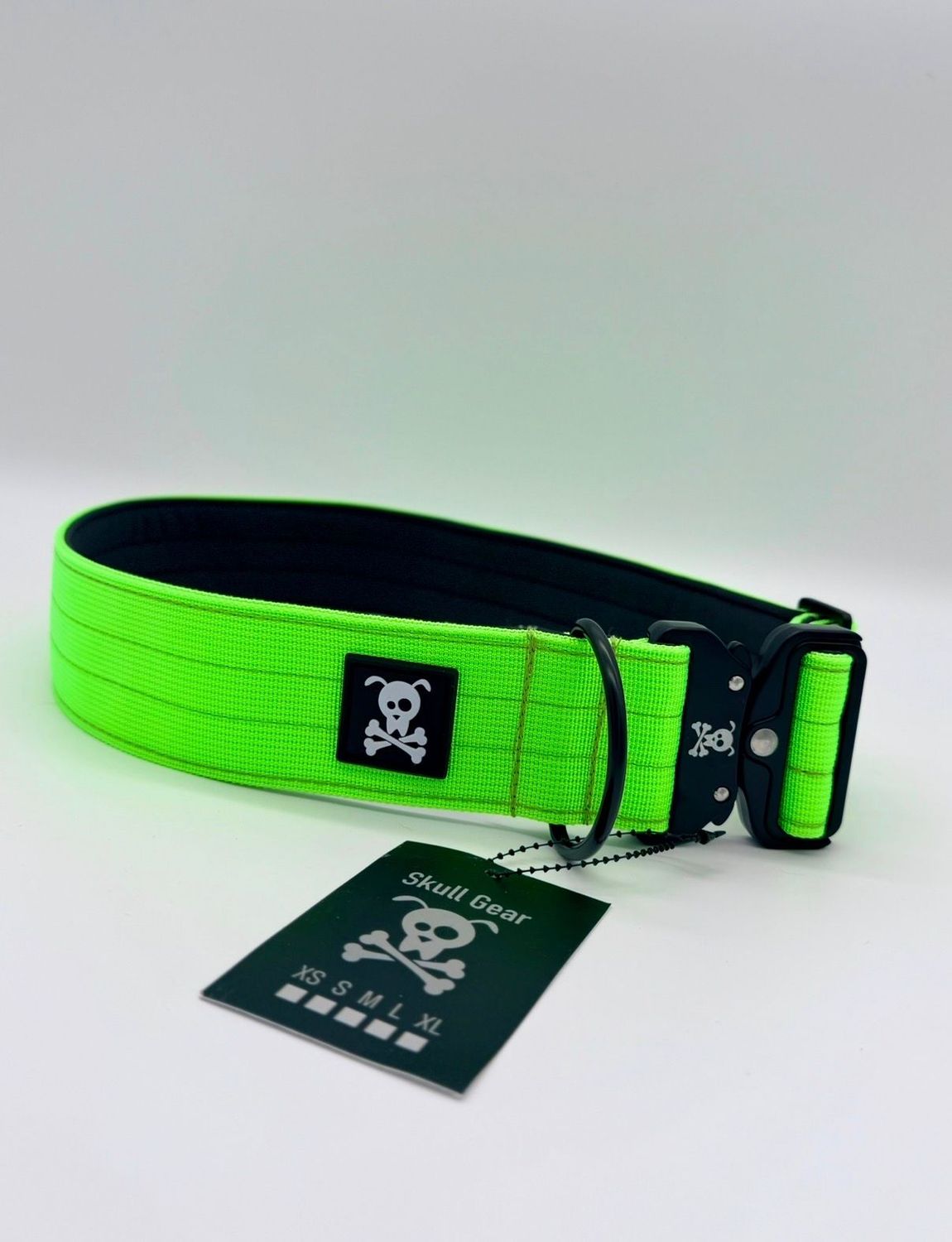 Halsband Neon Green maat XL