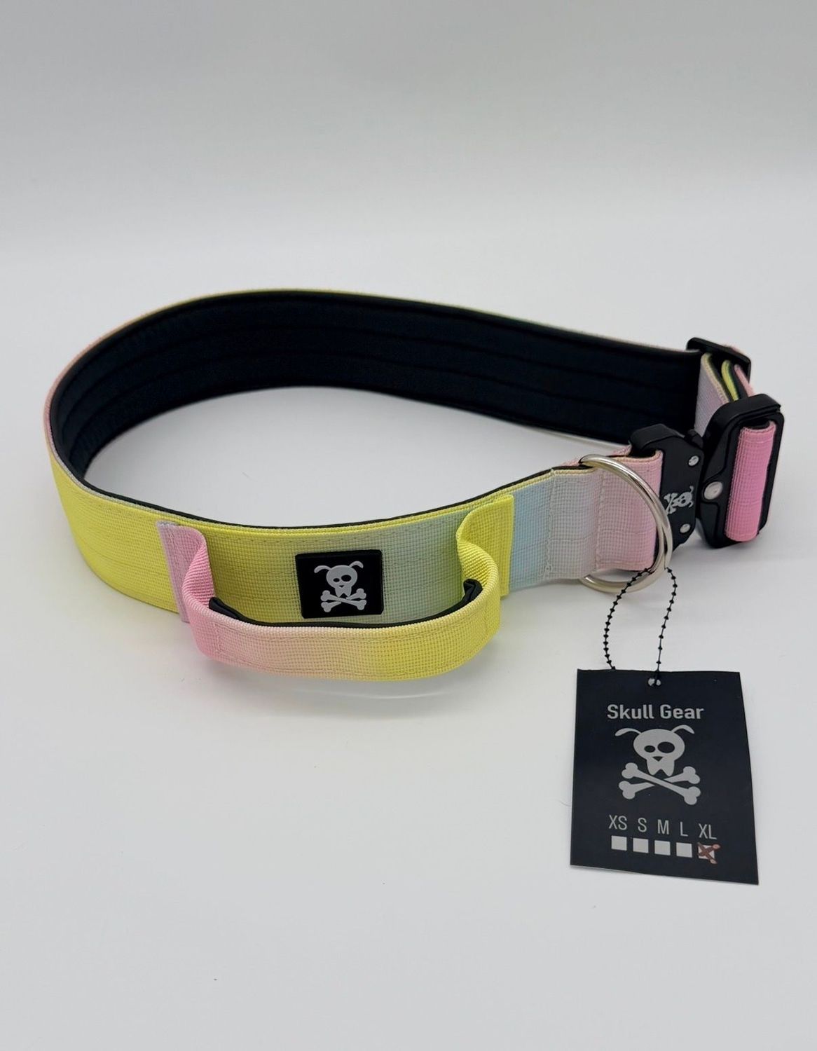 Halsband met handvat Cotton Candy XXL (enkel op bestelling)