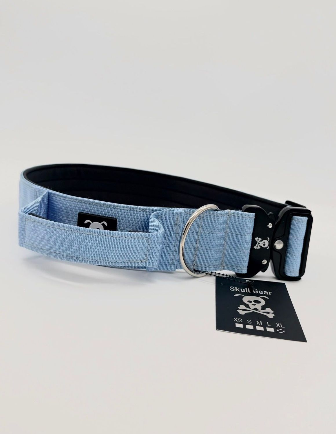 Halsband met handvat Baby Blue XL