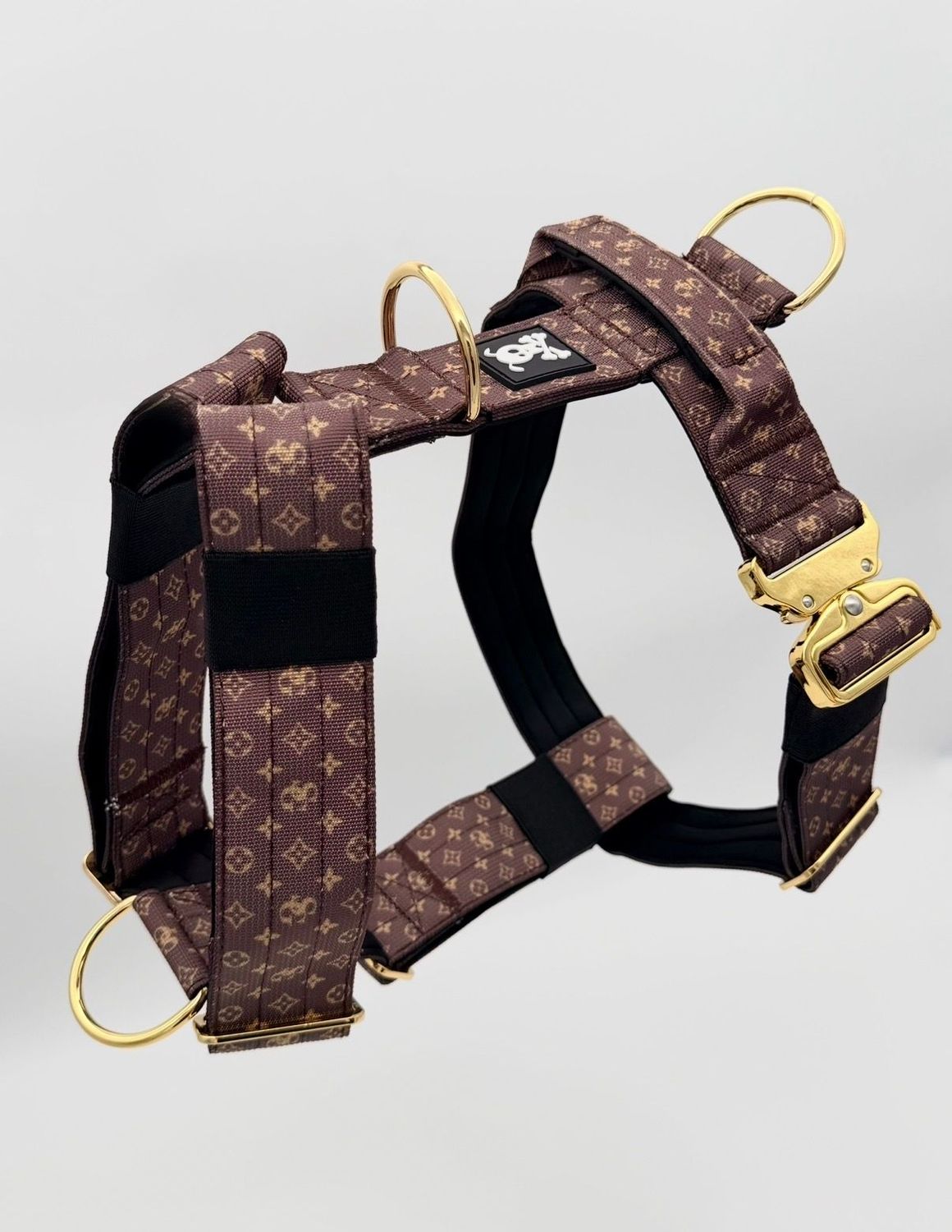 Harnas Deluxe Gold maat L