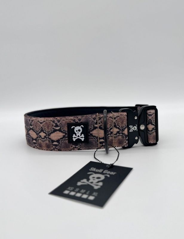 Halsband Snakeskin maat L