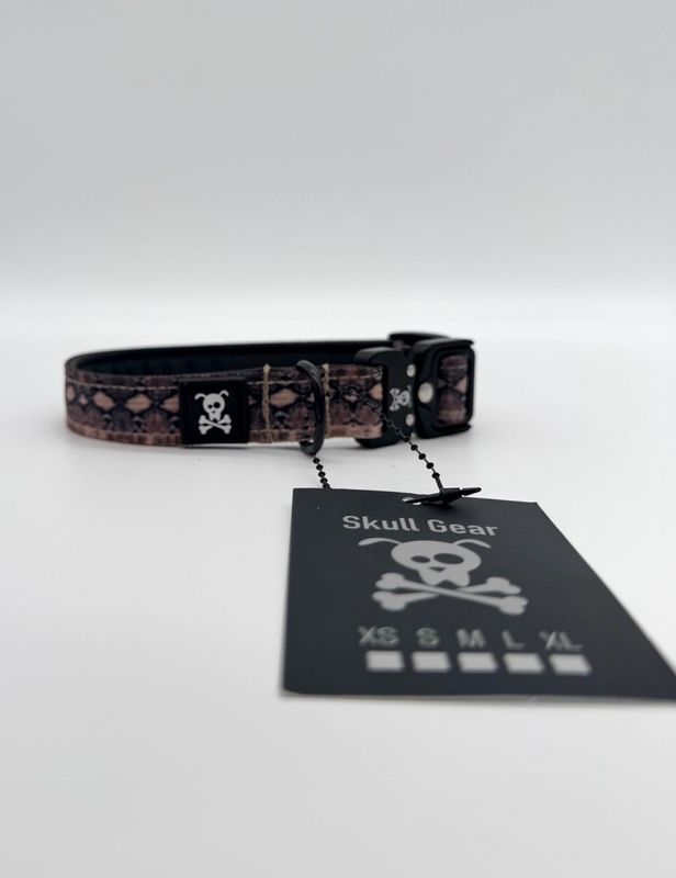 Halsband Snakeskin maat S