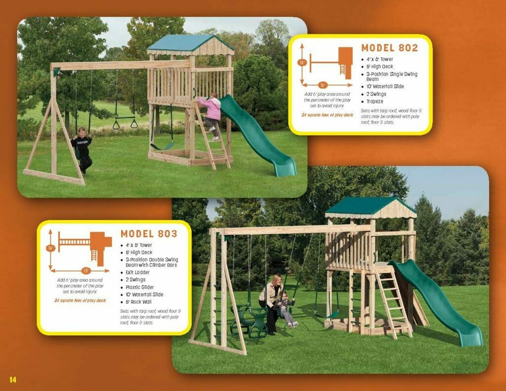 Amish Natural Swing Sets Wood Kingdom East Coram, NY