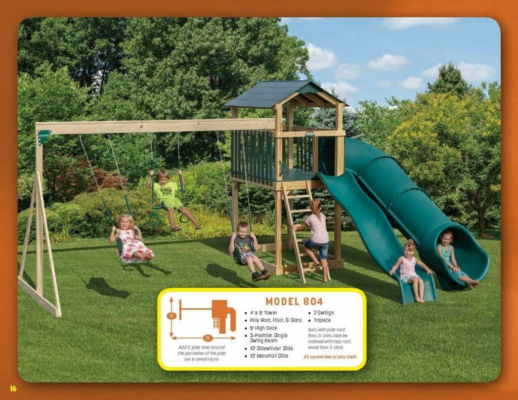Amish Natural Swing Sets Wood Kingdom East Coram, NY