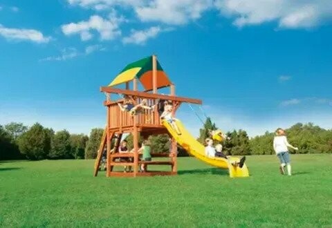 Playhouse 5'W/Double Swing Arm