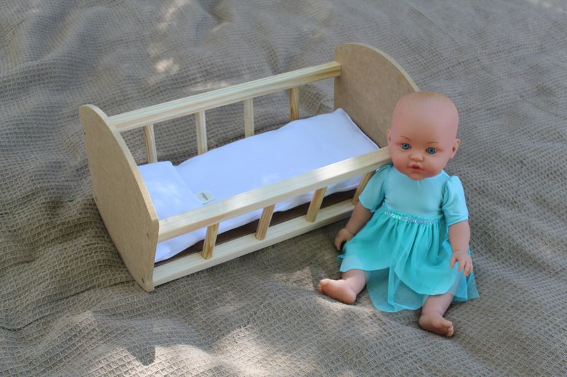 Baby Doll Bed/Cradle - Paintable