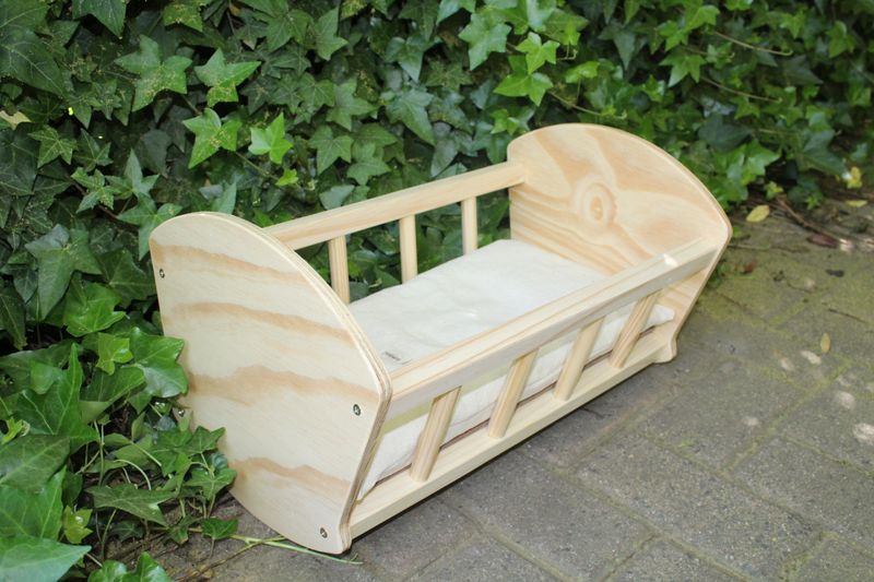 Baby Doll Bed/Cradle - Varnished