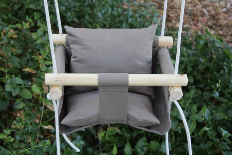 Deluxe Baby Swings - Fabric &amp; Wood