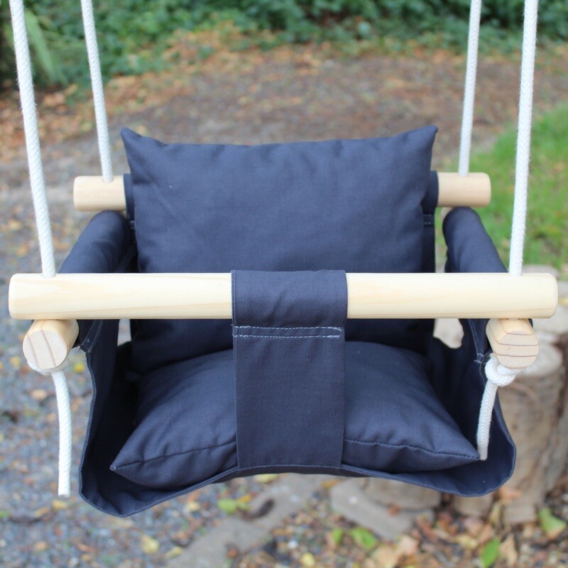 Deluxe Baby Swings - Fabric &amp; Wood