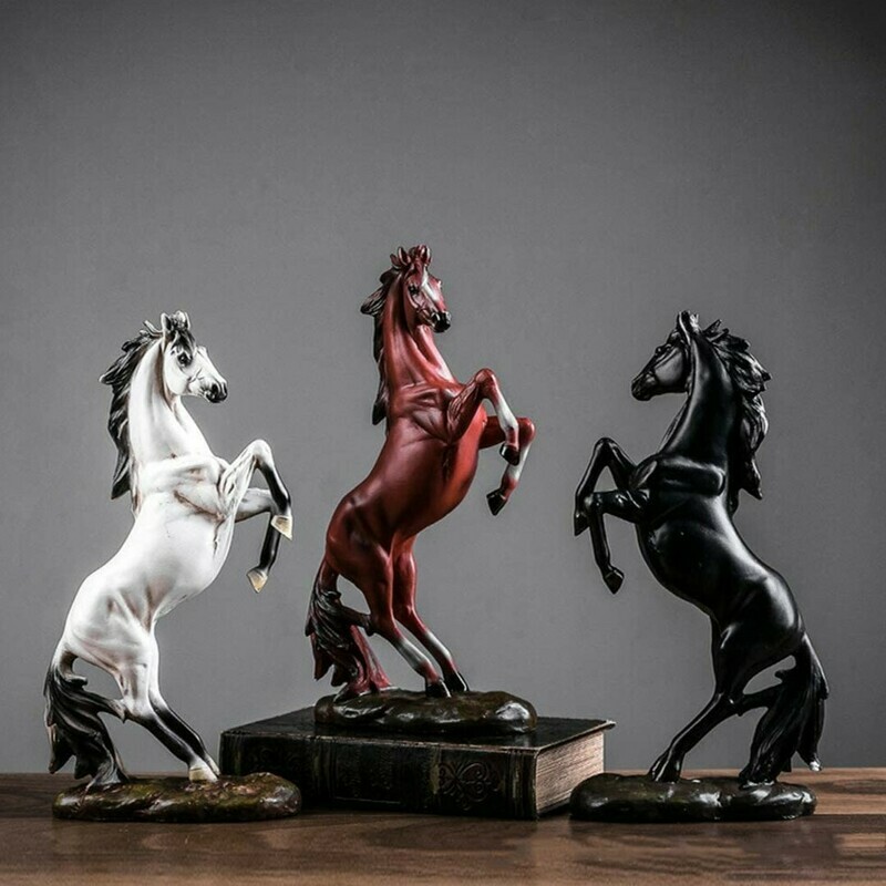 European Style Horse Statue Resin Standing Horse Sculpture Art Figurine Ornament European Style Horse Statue Resin Standing Horse Sculpture Art Figurine Ornament