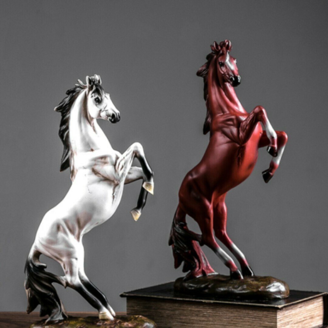 European Style Horse Statue Resin Standing Horse Sculpture Art Figurine Ornament European Style Horse Statue Resin Standing Horse Sculpture Art Figurine Ornament