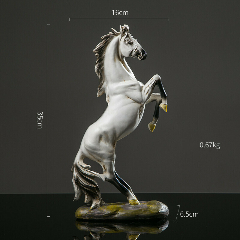 European Style Horse Statue Resin Standing Horse Sculpture Art Figurine Ornament European Style Horse Statue Resin Standing Horse Sculpture Art Figurine Ornament