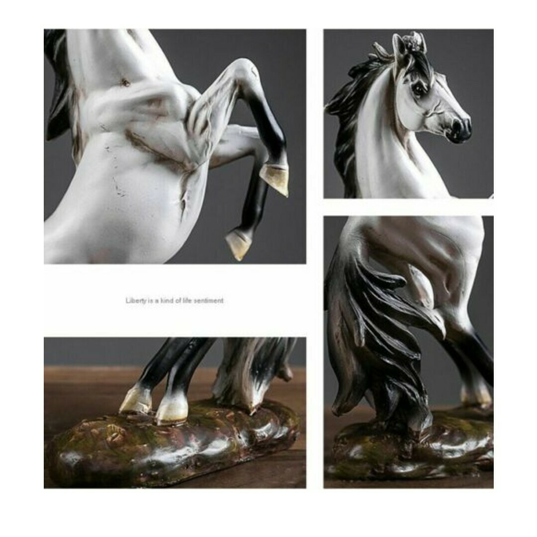 European Style Horse Statue Resin Standing Horse Sculpture Art Figurine Ornament European Style Horse Statue Resin Standing Horse Sculpture Art Figurine Ornament
