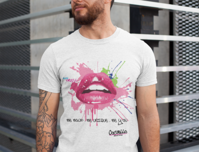 Painted Lips Tee - Men's / unisex 
classic fit recycled t-shirt White