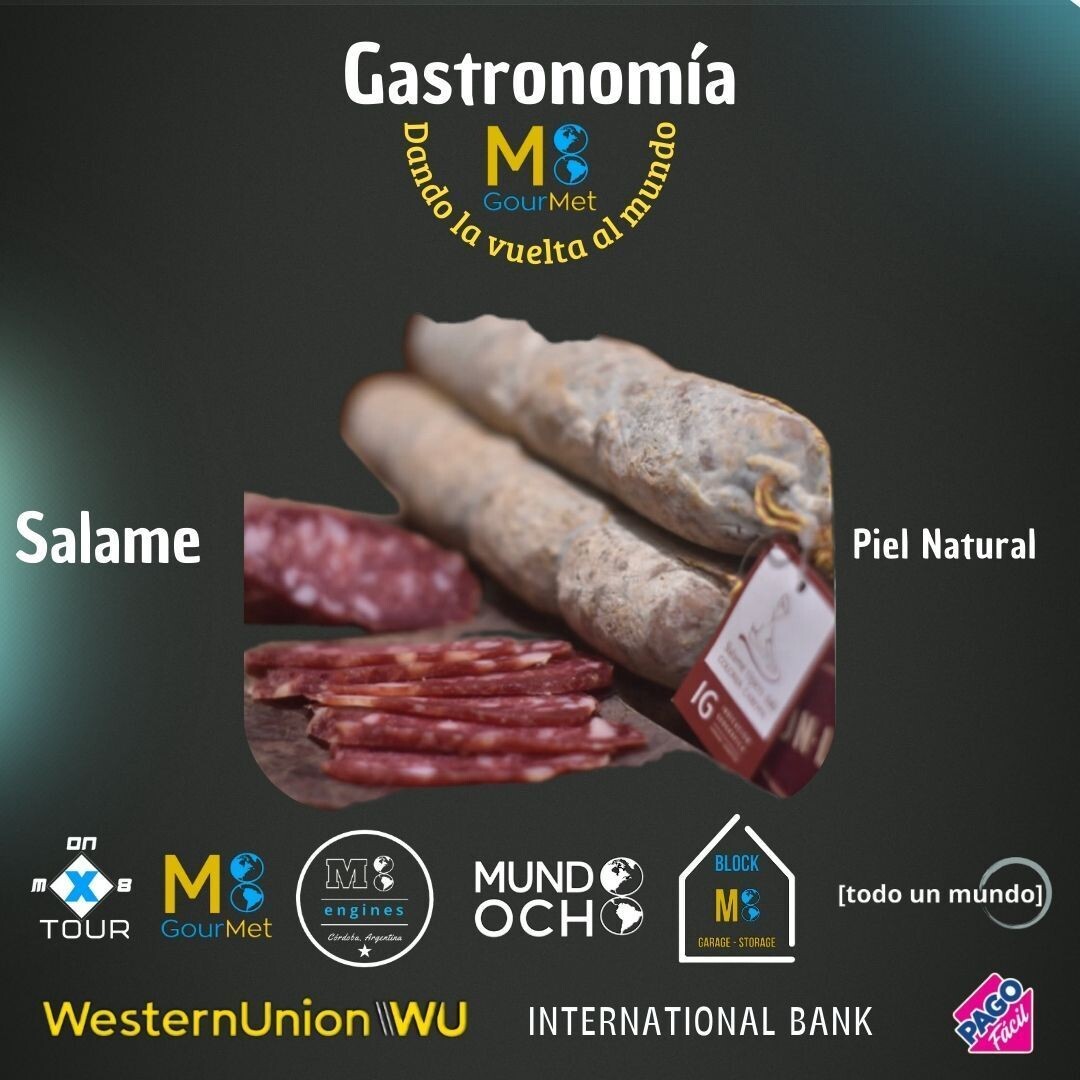 Salame Embutido con Piel Natural