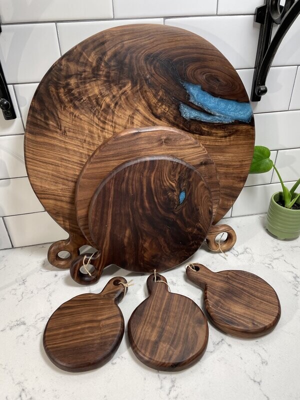 Walnut Round Serving Boards