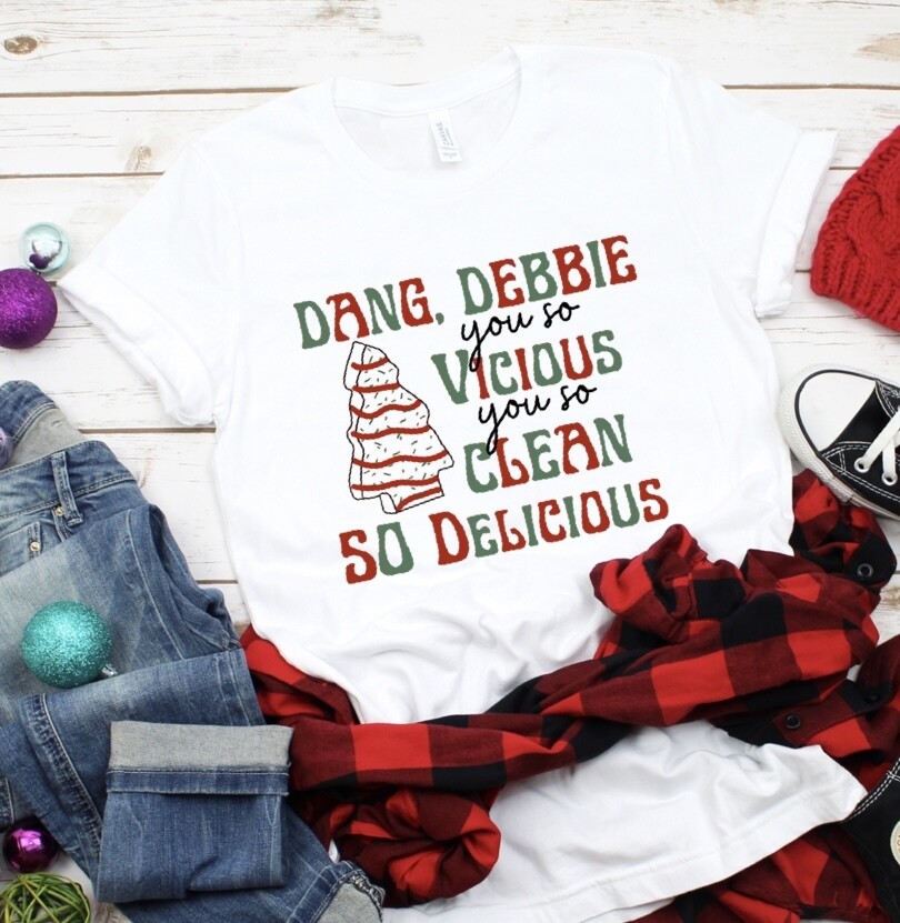 Dang Debbie - Little Debbie Tee - Christmas Tee - FREE SHIPPING