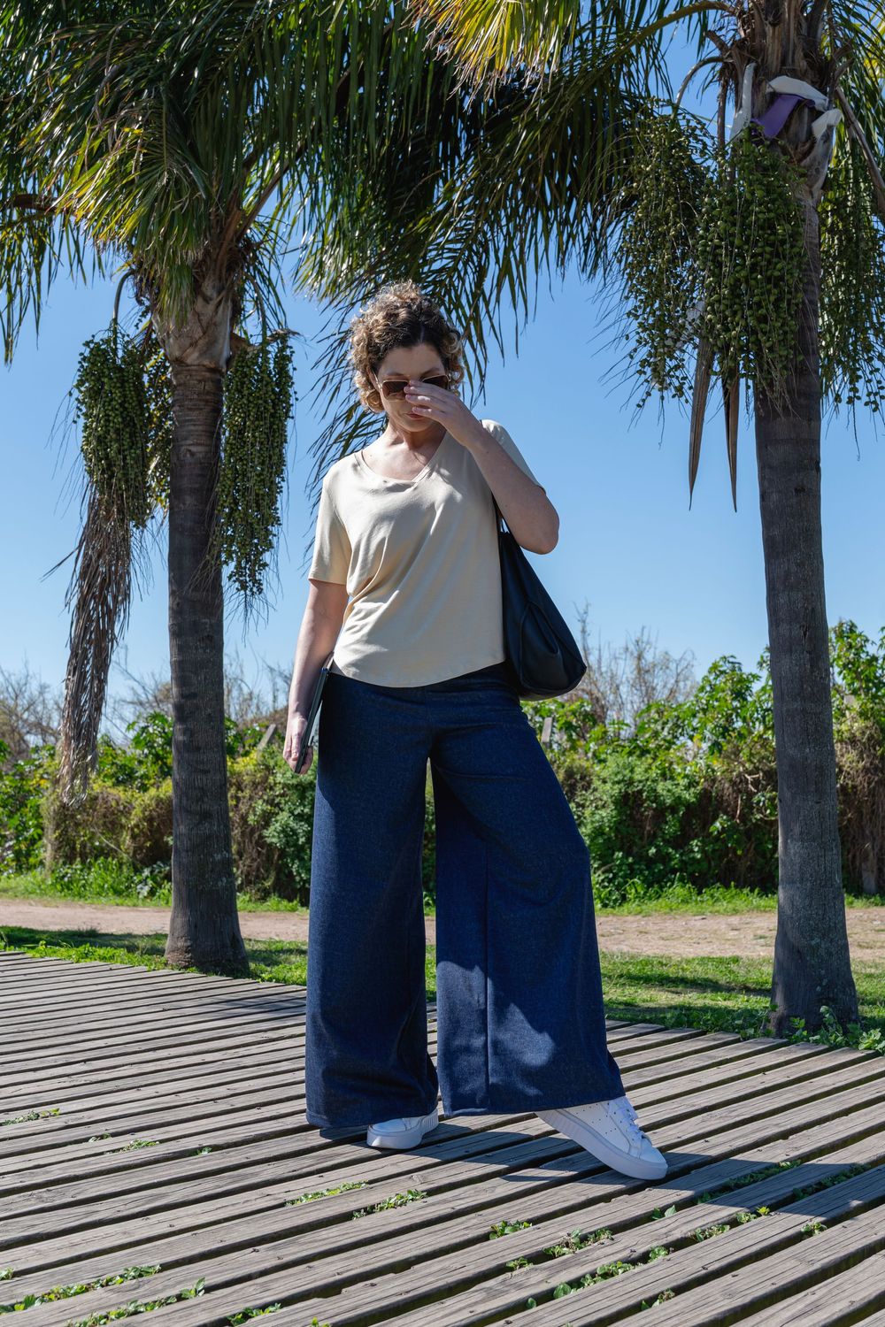 PANTALON ANCHO DENIM PANTALON ANCHO DENIM