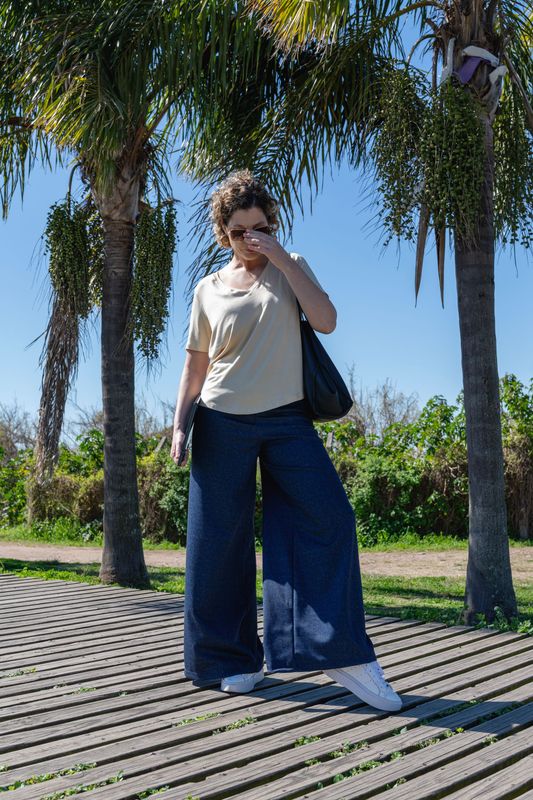 PANTALON ANCHO DENIM