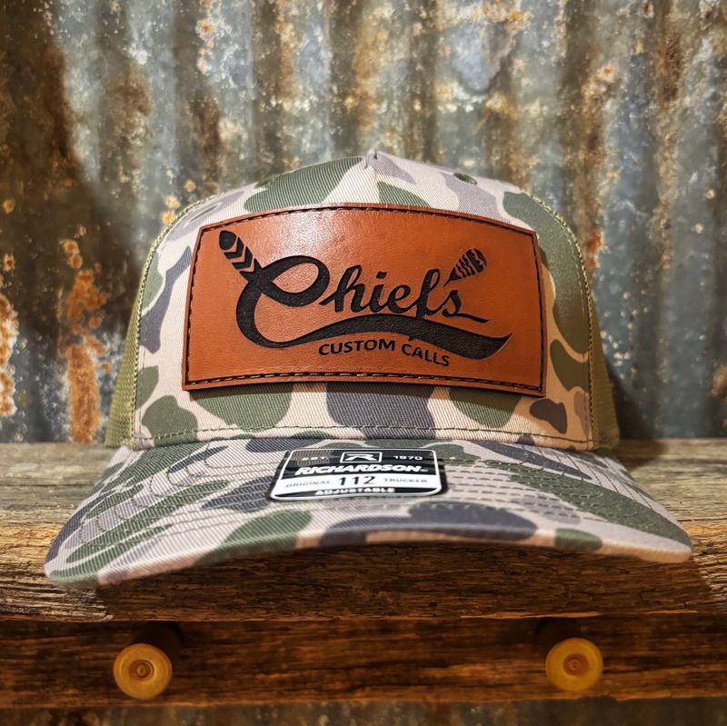Green Marsh Leather Patch Hat
