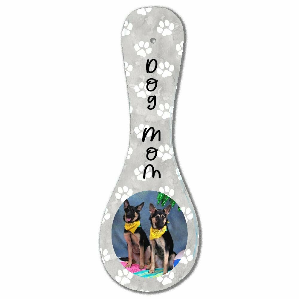 Dog Mom Photo Spoon Rest