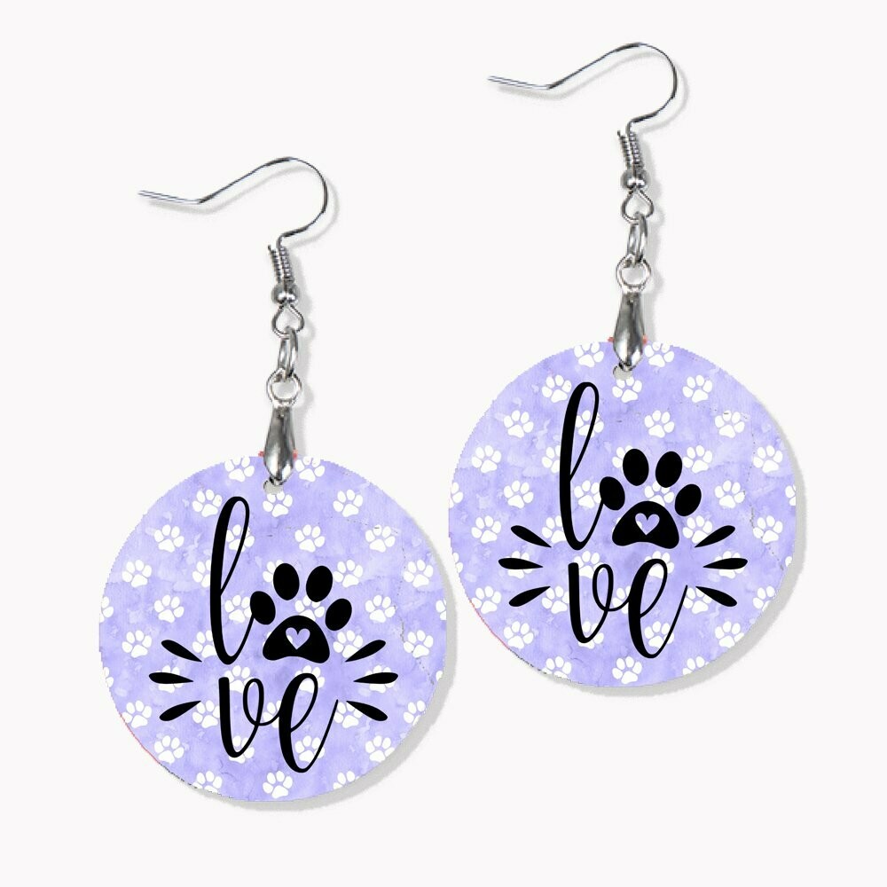 Love Pet Dangle Earrings