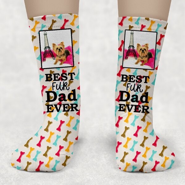 Personalized Photo Dog Crew Socks