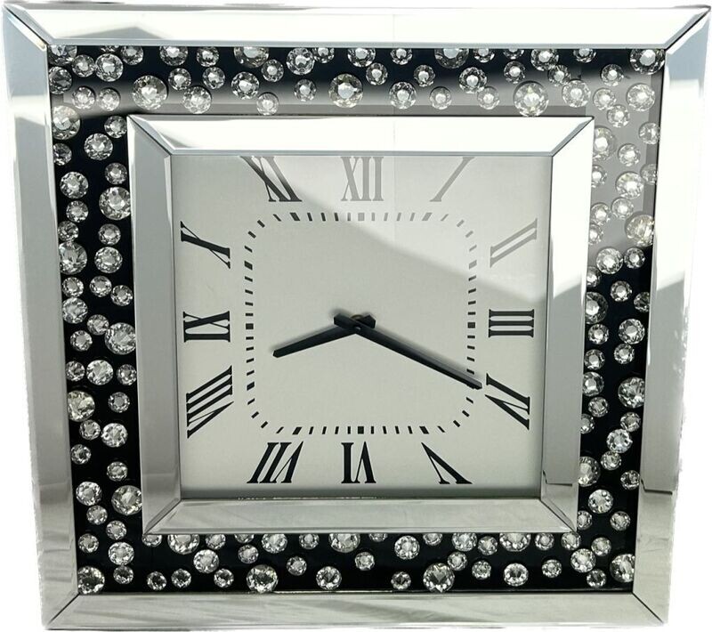 DIAMANTE WALL CLOCK