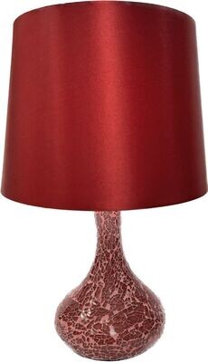 Glitzy Red Table Lamp