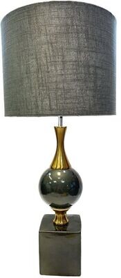 Grey and Gold Table Lamp