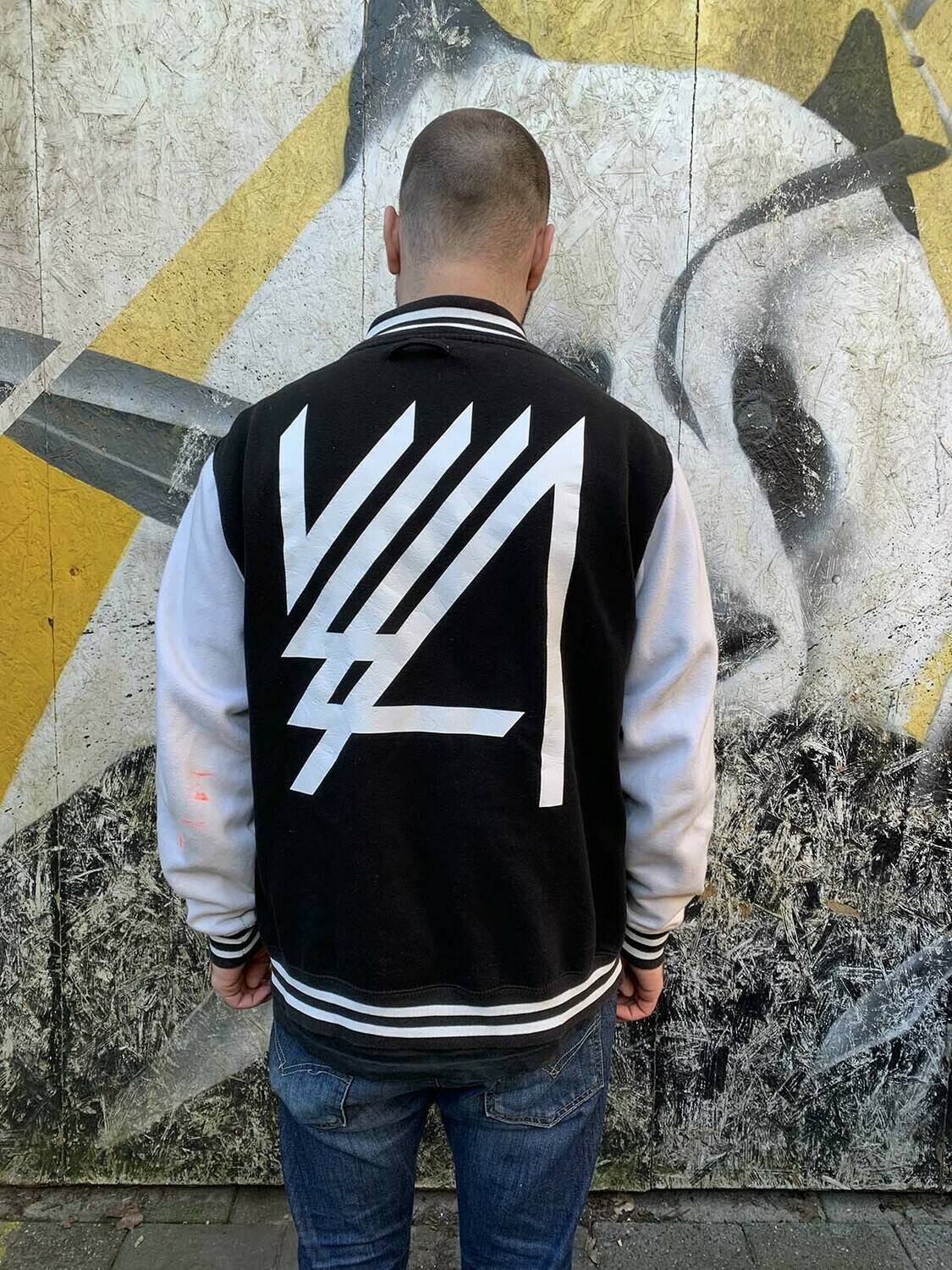 VLLA Varsity Jacket Black/White